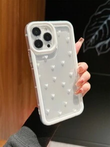 Maryam Alam Artist Girlcore Translucent Phone Case With Hearts, Holiday, Love Valentine's Day