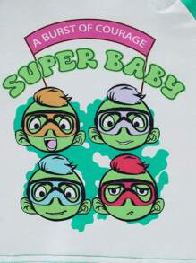 Infant Boys' Cartoon Printed Fun Outfits - Multicolor - View 6