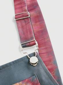 ROMWE Hippie Mono De Peto De Tinte Anudado Para Mujer - Multicolor - Ver 4