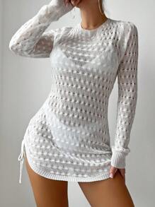 Women's Hollow Out Cover Up Dress Wedding