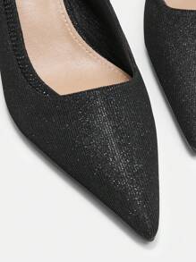 Của phụ nữ Đúng mốt Giày cao gót Đen Pointed-Toe Giày nữ Baotou - màu đen - Xem 8