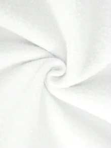 男士汽車和字母印花下垂肩連帽衫 - 白色 - 查看 9