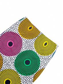 非洲印花人魚修身半身裙 - 彩色 - 查看 4