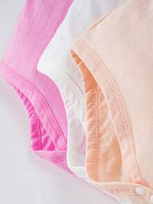 女婴条纹提花连体衣，可爱休闲，多种颜色可选 - 彩色 - 查看 6