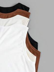 Muchica Nhiều màu Dệt kim Của phụ nữ Áo ba lỗ - Nhiều màu - Xem 4