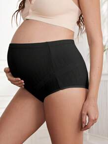 3入組高腰蕾絲修邊孕婦內褲內衣 - 彩色 - 查看 3