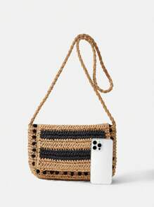 SHEIN MOD Damski Modny Kolorowe bloki Torba typu Crossbody