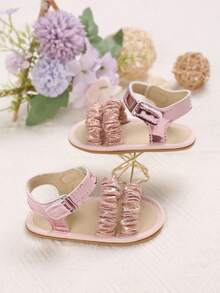 New Summer Style Cute Soft Sole Sandals And First Walkers For 0-1 Year Old Infant - Pink - View 4