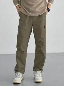 DAZY Men's Cargo Pants - Army Green - View 1