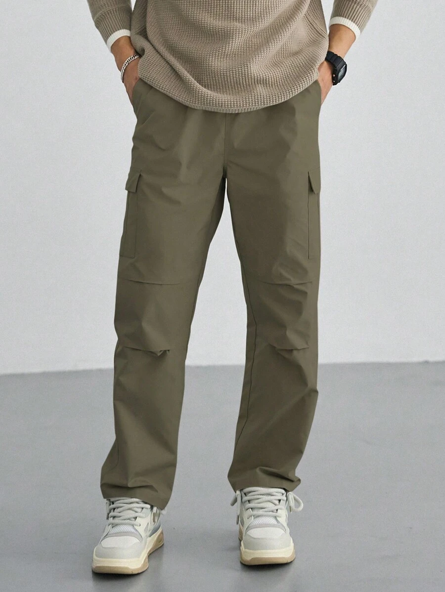 DAZY Men's Cargo Pants - Army Green - View 1