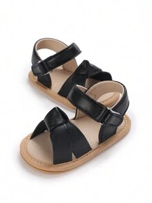 新品夏季婴儿凉鞋和拖鞋 - 黑色 - 查看 4