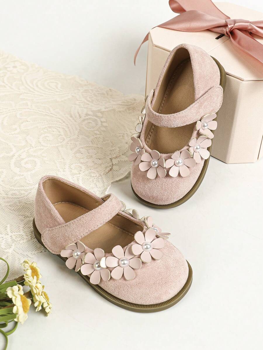 女嬰秋季舒適戶外平底鞋可愛學步鞋