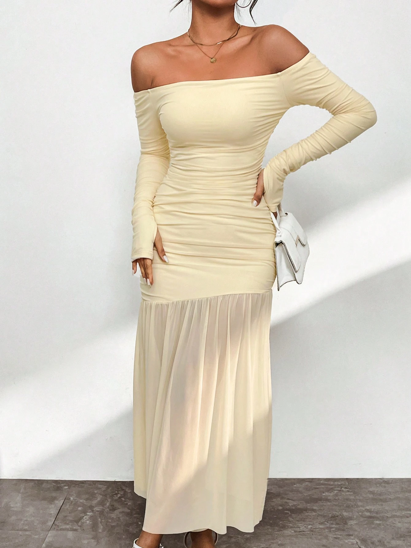 Robe Femme Mi-mollet 100% Coton - Coupe Ample, épaules Allongées, Style Décontracté Et Confortable