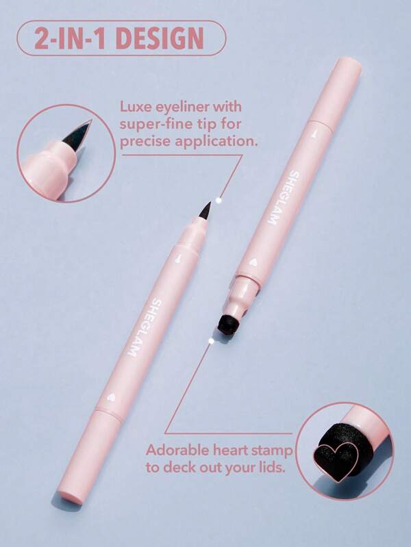 SHEGLAM Heart Eyes 2In1 Stamp Eyeliner Waterproof Liquid Eyeliner