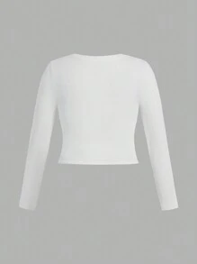 SHEIN SXY 3入組大尺碼純色修身長袖t恤 - 彩色 - 查看 6