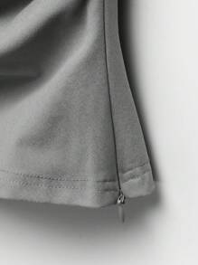 SHEIN EZwear Damski Pofałdowany Topy