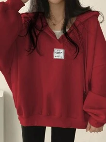 INAWLY 女士落肩连帽衫、长袖上衣