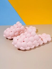 Children's Hollow Out Sandals, Foam Slippers, Home Slippers, Outdoor Comfortable Breathable Anti-Slip Eva Sandals - Pink - View 3