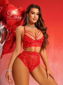 Women's Sexy Lingerie With Steel Ring, Valentine's Day Collection