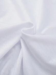 Tween Girl Fashionable Casual Heart Printed Basic Round Neck Short Sleeve T-Shirt - White - View 5