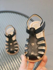 Children's Comfortable & Lightweight Flat Sandals With For Girls - Black - View 2