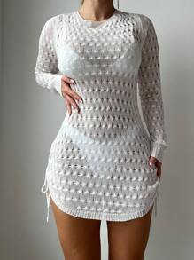 Women's Hollow Out Cover Up Dress Wedding