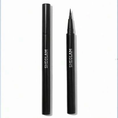 SHEGLAM Pro Precision Waterproof Liquid Eyeliner-Black Long Lasting Matte Eyeliner Pencil High Pigment Ultra-Fine Eyeliner Sweat-Proof No Smudge Eye Make Up Eyeliner Kohl Kajal Henna Brand Beauty Makeup Face Paint Cosmetic For Women Girls Perfect For Spring Summer Ideal For Y2K Fancy Fashion Suitable For Birthday Mother'S Day Gift Rave Party Ready Best Color