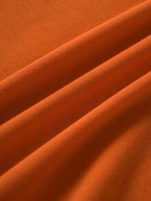 SHEIN EZwear 純色基本款圓領休閒t卹 - 彩色 - 查看 4