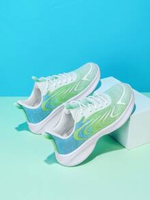 Children's Spring And Autumn Running Shoes, Fresh Color Matching, Rubber Printing Technology, Comfortable, Breathable, Lightweight, Durable, Fold-Resistant, Lace-Up Design, Versatile And Fashionable, Suitable For Daily Wear - Multicolor - View 6