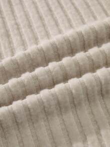 SHEIN Unity 纯色罗纹针织长裙女装套装