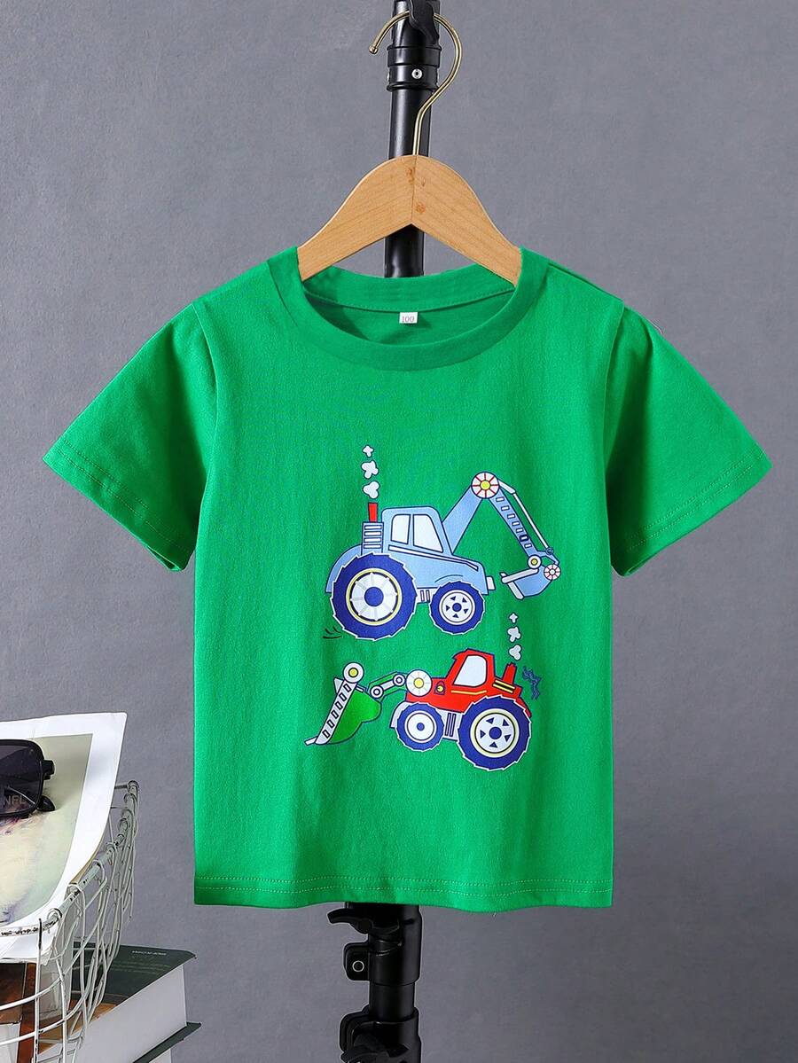 Tops con trai lớn Hoạt hình Giải trí - màu xanh lá - Xem 1