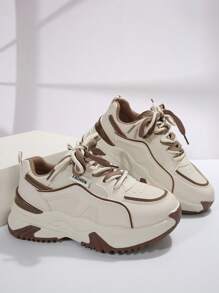 女士运动鞋 - 时尚、高端、优雅、耐用、舒适的休闲鞋 - 卡其色 - 查看 5