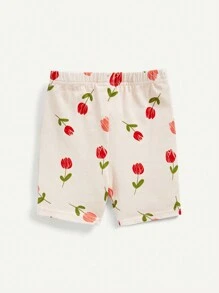 Cozy Pixies Bộ đồ ngủ 4 món in hoa cho bé gái - Áo tay ngắn & quần short - Hồng - Xem 16