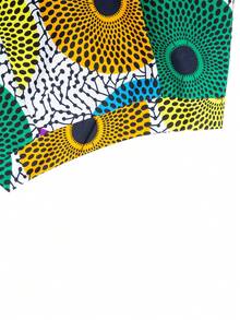 African Ankara Print Mini Skirt For Women - Multicolor - View 3