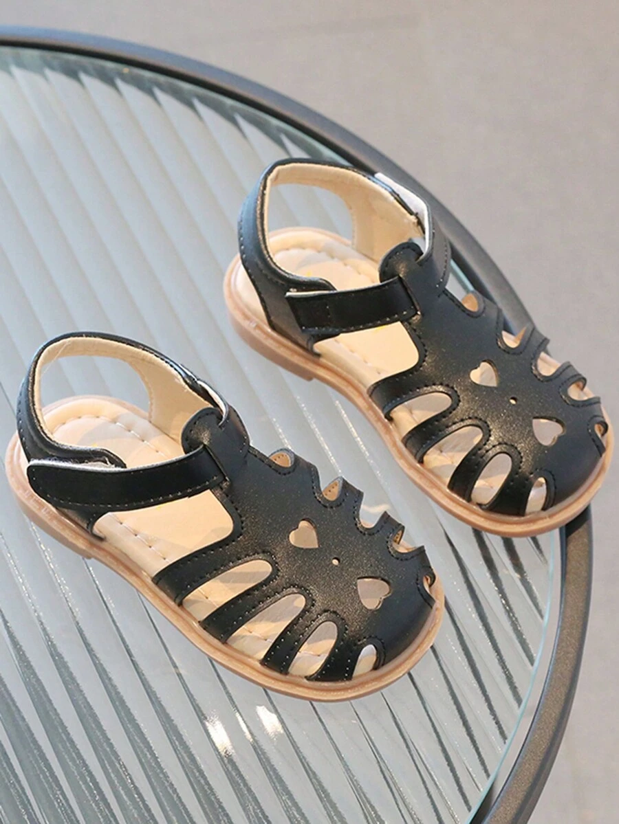 Children's Comfortable & Lightweight Flat Sandals With For Girls - Black - View 1