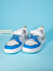 Kids' Spring/Autumn Breathable Mesh Sneakers, Refreshing Colors, Anti-Collision Toe Design, Lightweight, Suitable For Daily Wear And Sports, Versatile And Fashionable - Multicolor - View 4