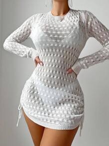 Women's Hollow Out Cover Up Dress Wedding