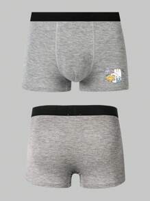 Men'S Cartoon Printed Boxer Briefs (4pcs/Pack) - Multicolor - View 5