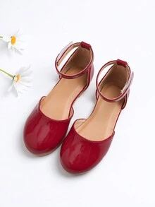 Fashionable High Heel Leather Shoes For Girls, Comfortable And Pretty Shoes For Dance Party And Outdoor Activities - Red - View 6