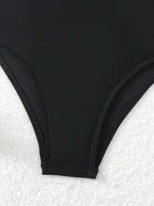 Swim Basics Summer Beach Ladies' Back-Crossing Adjustable Strap One Piece Swimsuit Carnival