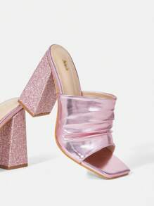 Women's High Heel Sandals - Hot Pink - View 3