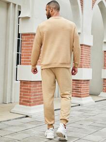 Manfinity Homme Heren Grote maten Effen kleur Vrije tijd Sweatshirts En Sweatpants Sets