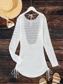 Women's Hollow Out Cover Up Dress Wedding