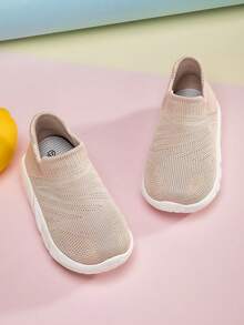 Boys' Breathable Casual Slip On Learning Socks Shoes For Infants And Toddlers - Apricot - View 5