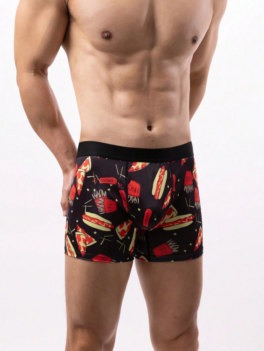 Men'S Printed Square Cut Boxer Briefs