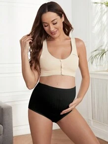 3入組高腰蕾絲修邊孕婦內褲內衣 - 彩色 - 查看 4