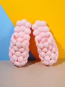 Children's Hollow Out Sandals, Foam Slippers, Home Slippers, Outdoor Comfortable Breathable Anti-Slip Eva Sandals - Pink - View 2