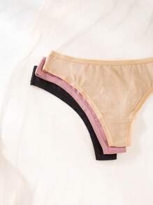 Tanga Sólido De Color Liso Y Sin Costuras - Multicolor - Ver 3