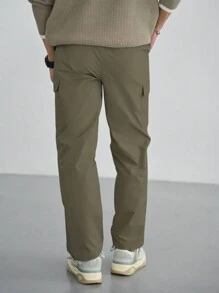 DAZY Men's Cargo Pants - Army Green - View 2