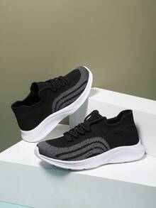 透氣少年運動風襪鞋,拼接設計,青少年鞋款 - 彩色 - 查看 3